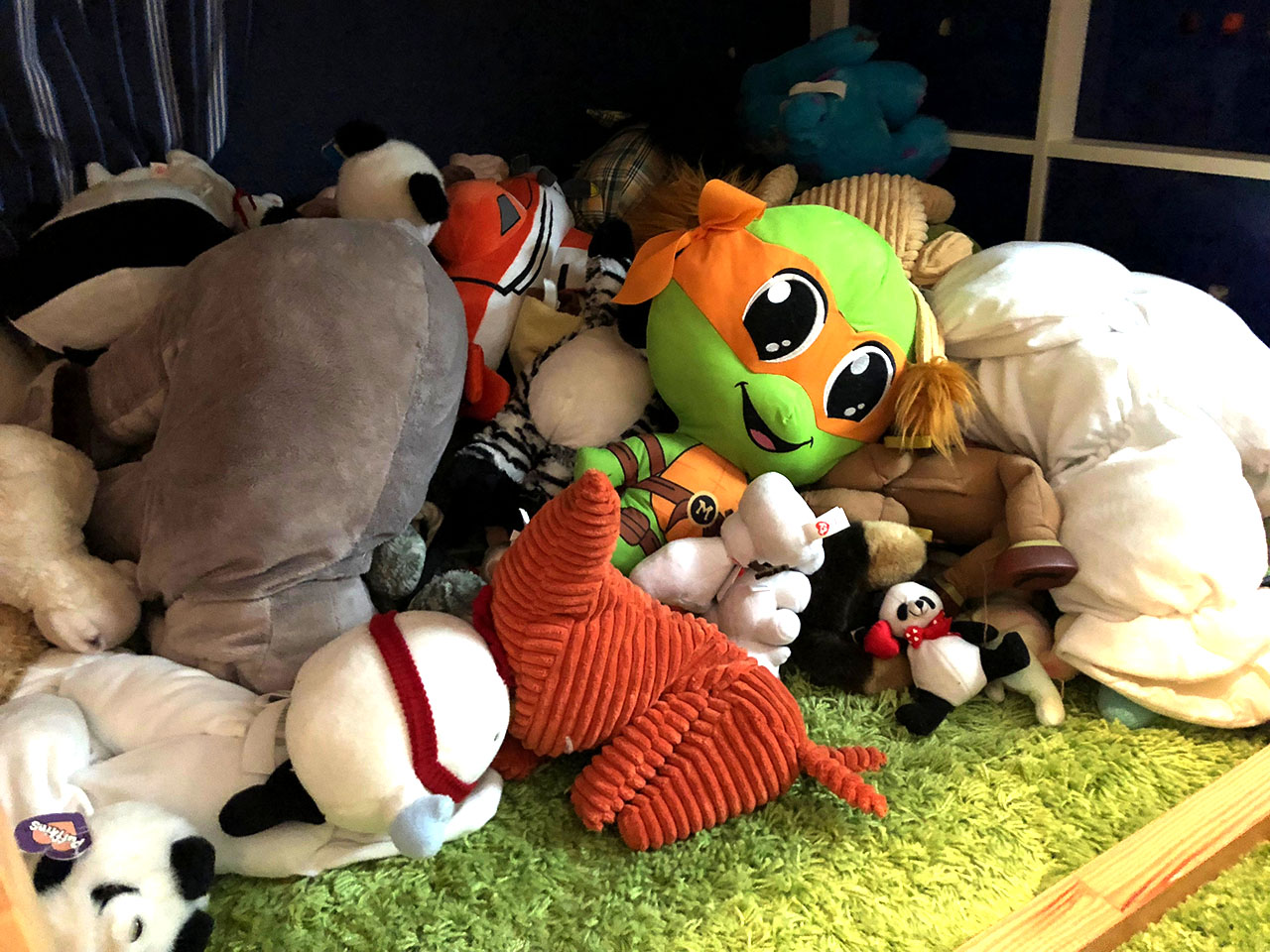 Kids Room with Too Many Stuffed Animals