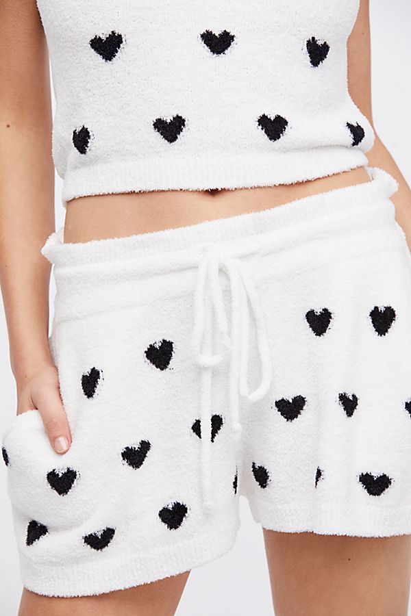 Free People Fuzzy Heart PJs