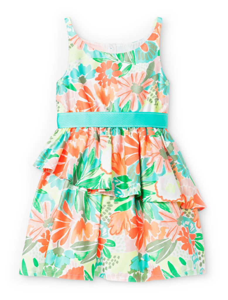 Girls’ Sleeveless Floral Print Dressy Dress - Cat & Jack™