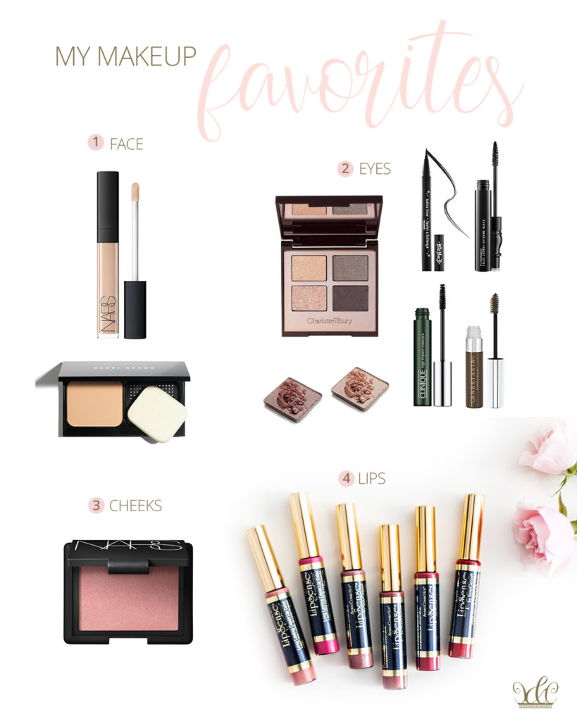Makeup Favorites - Essential Bueaty products for eyes, face, and lips