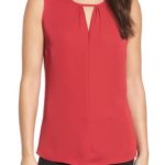 Nic and Zoe Keyhole Red Top