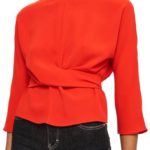 Red Wrap Top - Top Shop